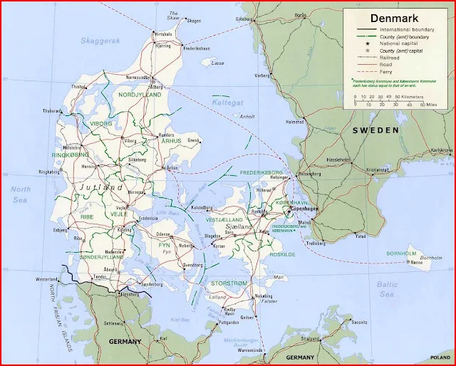 image: Denmark Political Map
