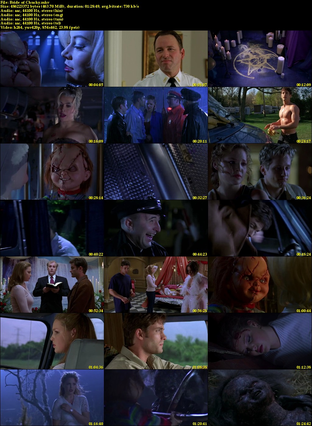 Bride of Chucky (1998) Hindi English Telugu Tamil Movies 480p Bride of Chucky (1998) Hindi English Telugu Tamil Movies 480p