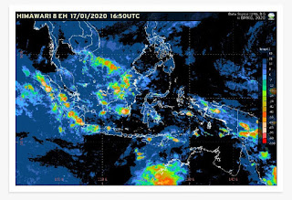 Deputi Bidang Meteorologi Menghimbau Masyarakat Agar Waspada Potensi Hujan Lebat Pada Periode (17-23 Januari 2020).