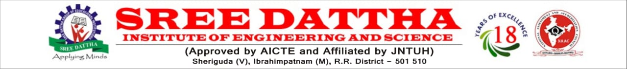 Sree Dattha Institute Of Engineering And Science Hyderabad Wanted 