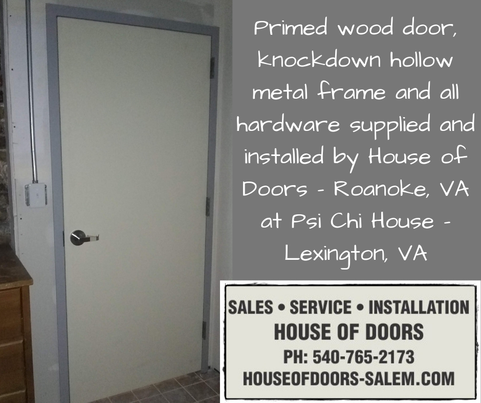Wood Door Hollow Metal Frame And All Hardware Sold And Installed