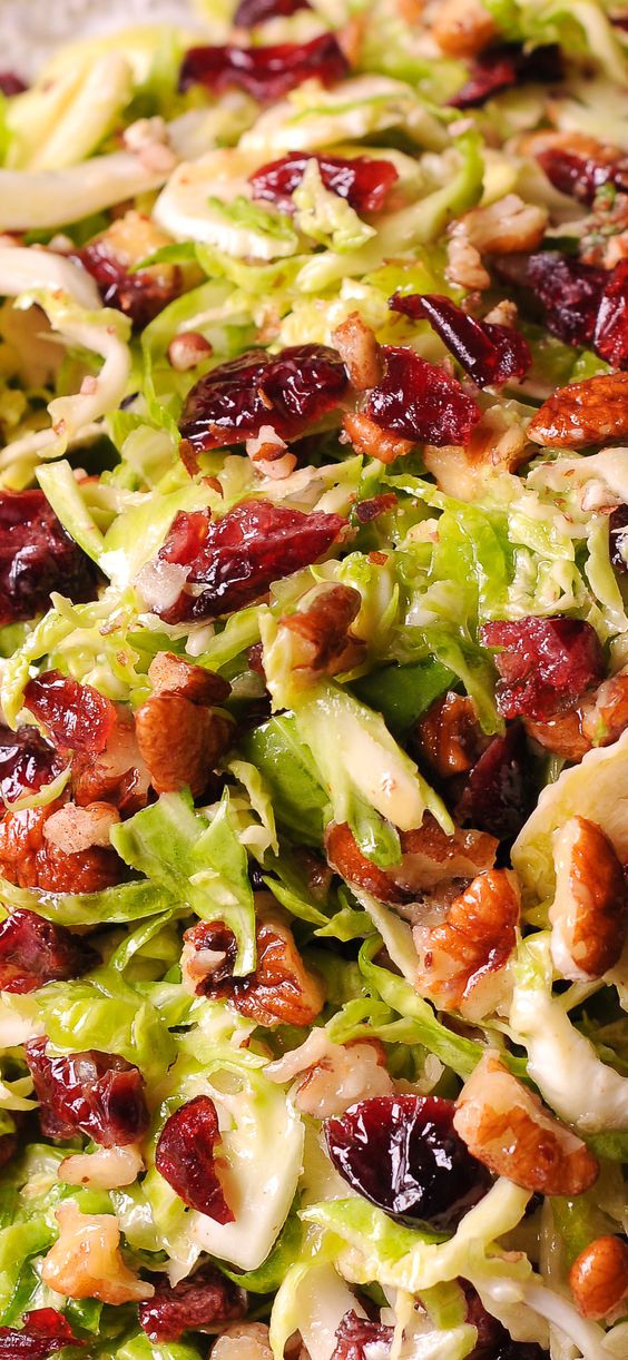 Brussels Sprout Salad with Honey Mustard Vinaigrette Healthy Recipes