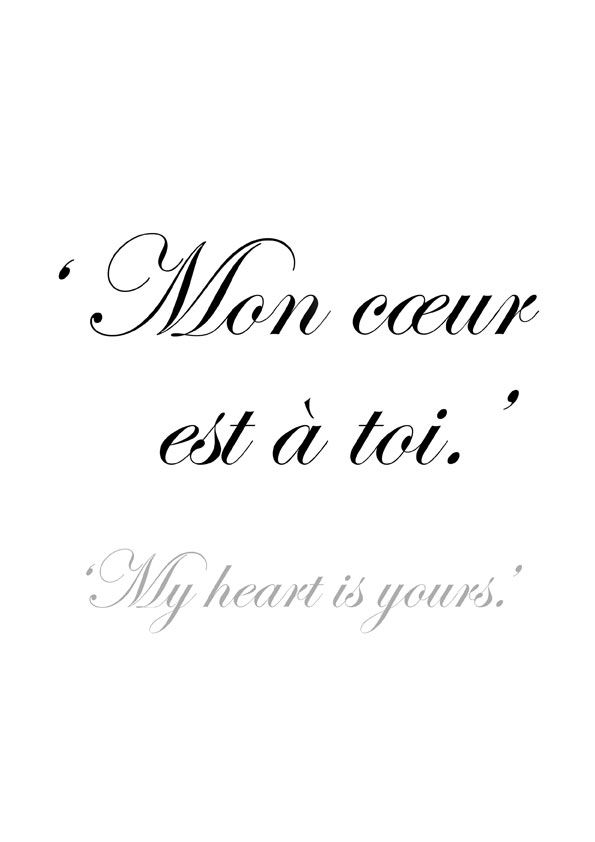French Love Quotes Lesson Life Love