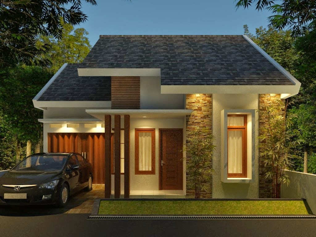 Contoh Desain Rumah  Minimalis  Tipe  45