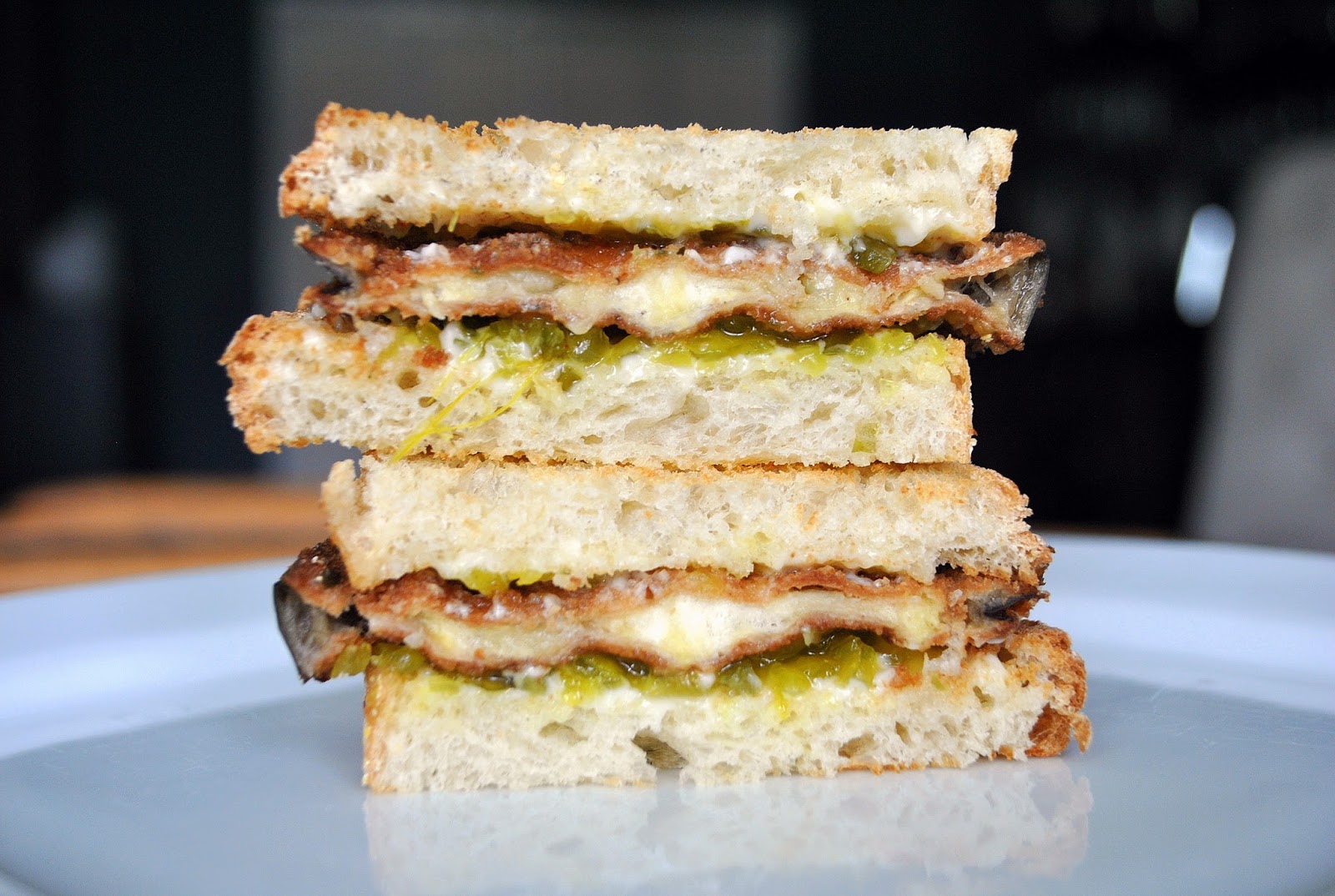 Breaded Eggplant Sandwich The Green Dish Blog