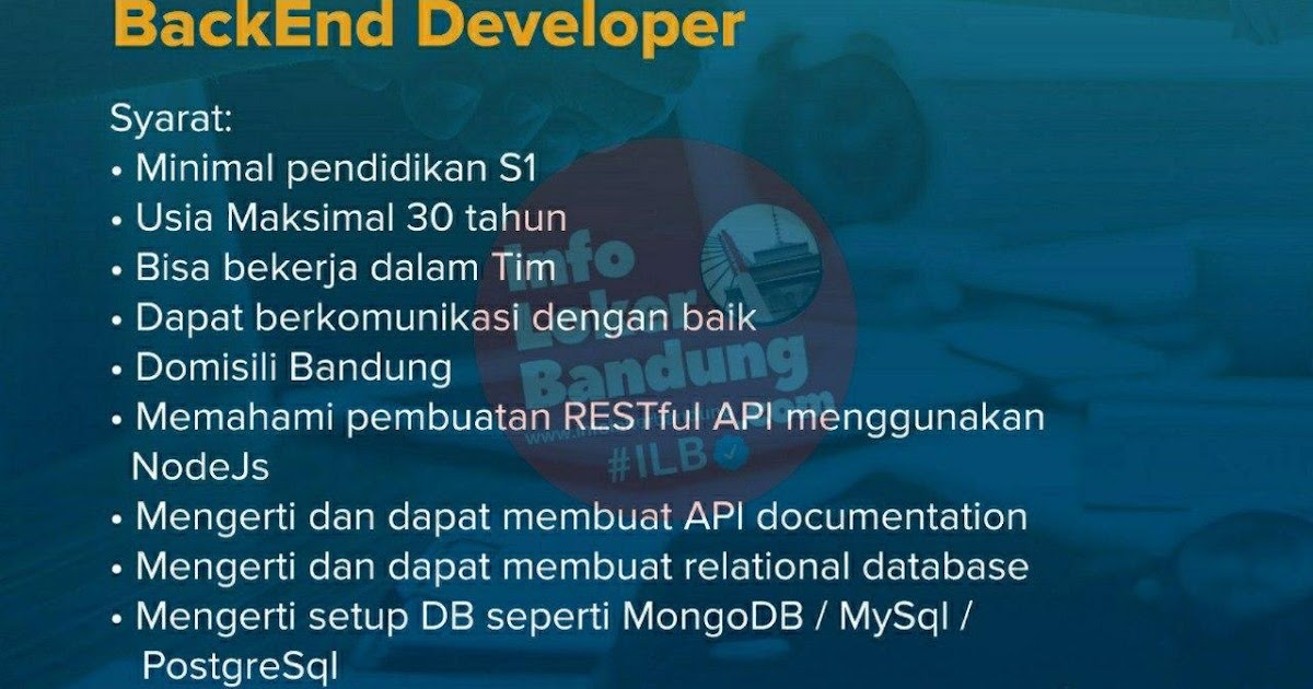 Lowongan Kerja BackEnd Developar PT. Gincode Teknologi Nusantara
