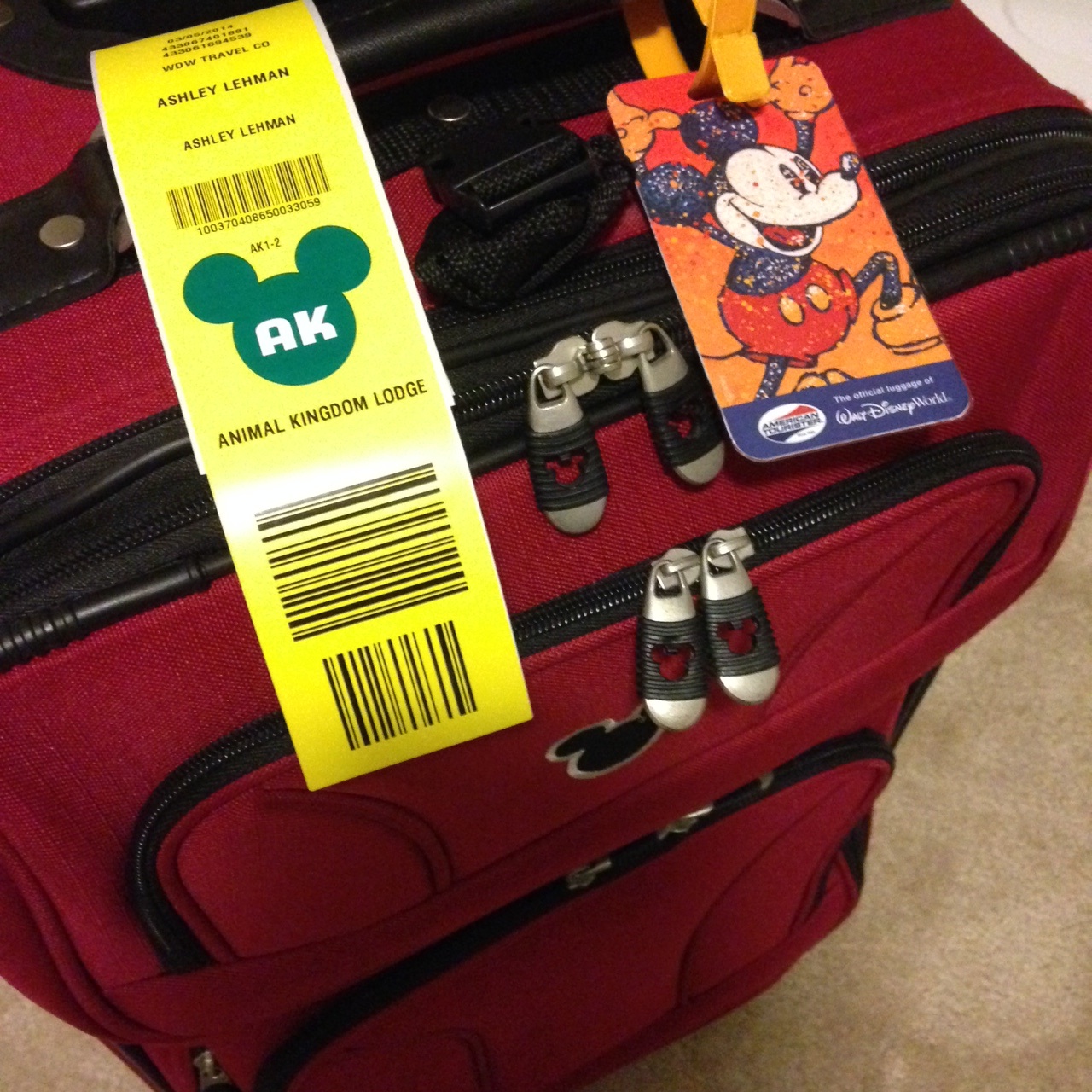 disney suitcase tags