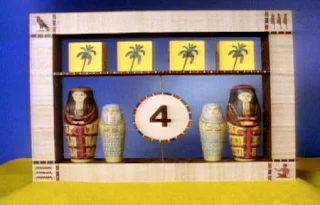 Egyptian 4 appears an animation. Sesame Street The Great Numbers Game