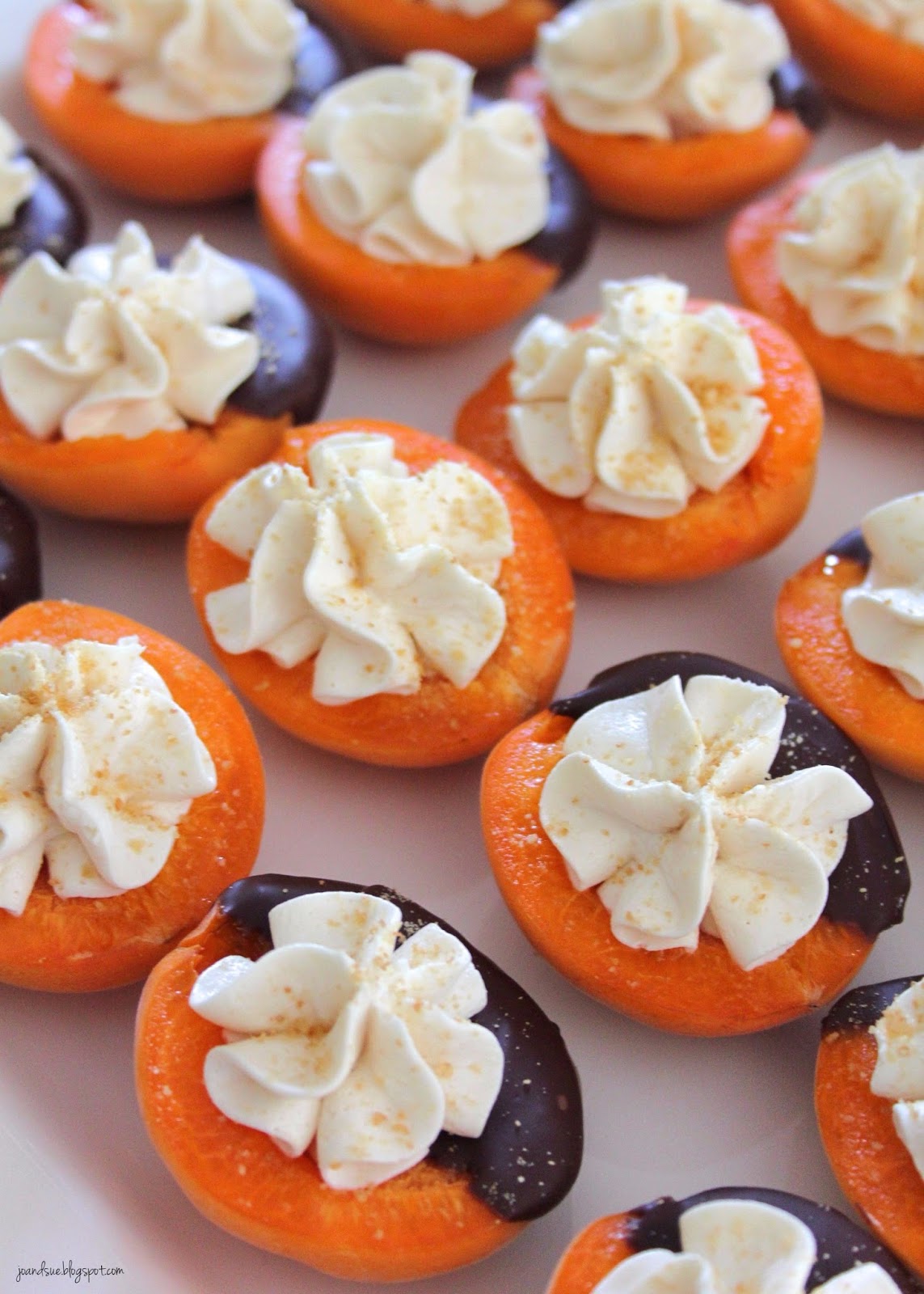 Jo and Sue Apricot Cheesecake Bites