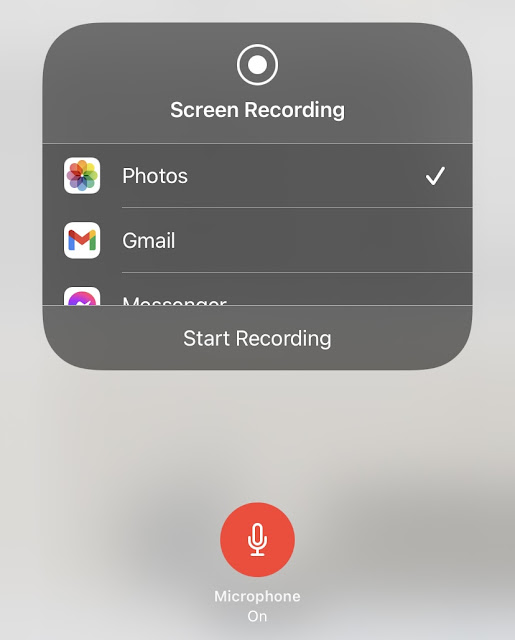 Enable microphone audio with screen recording