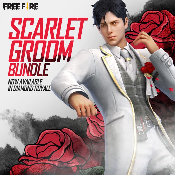 Scarlet Groom Bundle Redeem Code free fire Diamond Royale BihariRockers
