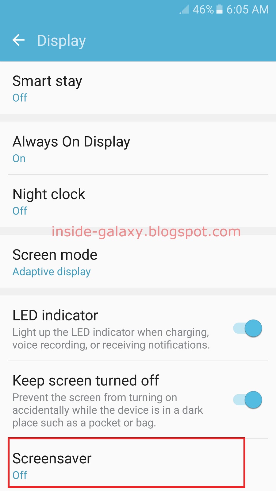 Inside Galaxy Samsung Galaxy S7 Edge How to Setup and Use Screensaver