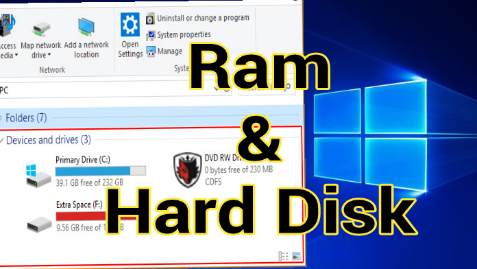 how to find ram on laptop