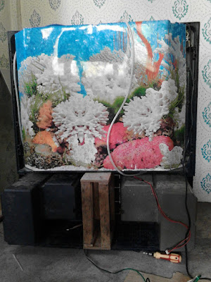 cara buat tv jadi aquarium