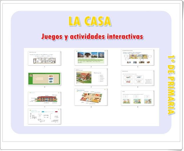 Decimal Chip Novio Juegos Educativos Online Gratis: "10 Juegos y actividades interactivas para  el estudio de LA CASA en 1º de Primaria"