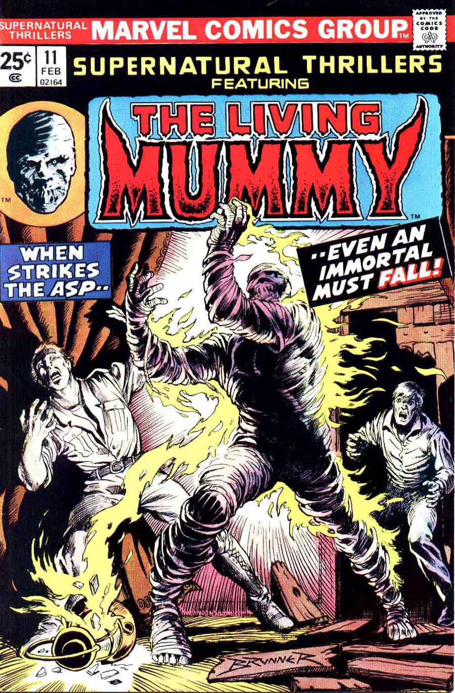 Supernatural Thrillers v1 #11 marvel 1970s bronze age comic book cover art by Frank Brunner