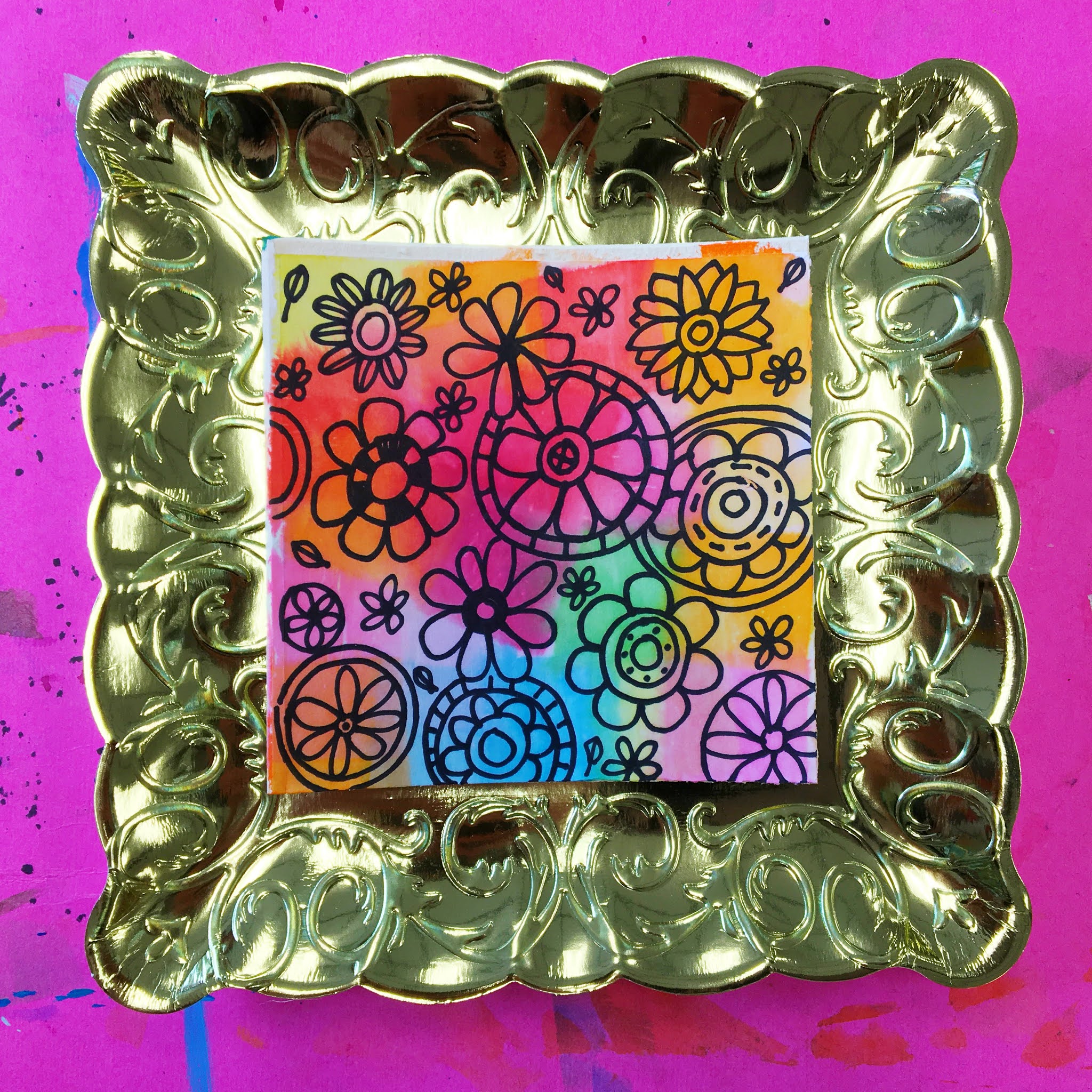 Cassie Stephens Bleeding Tissue Paper Flower Garden!