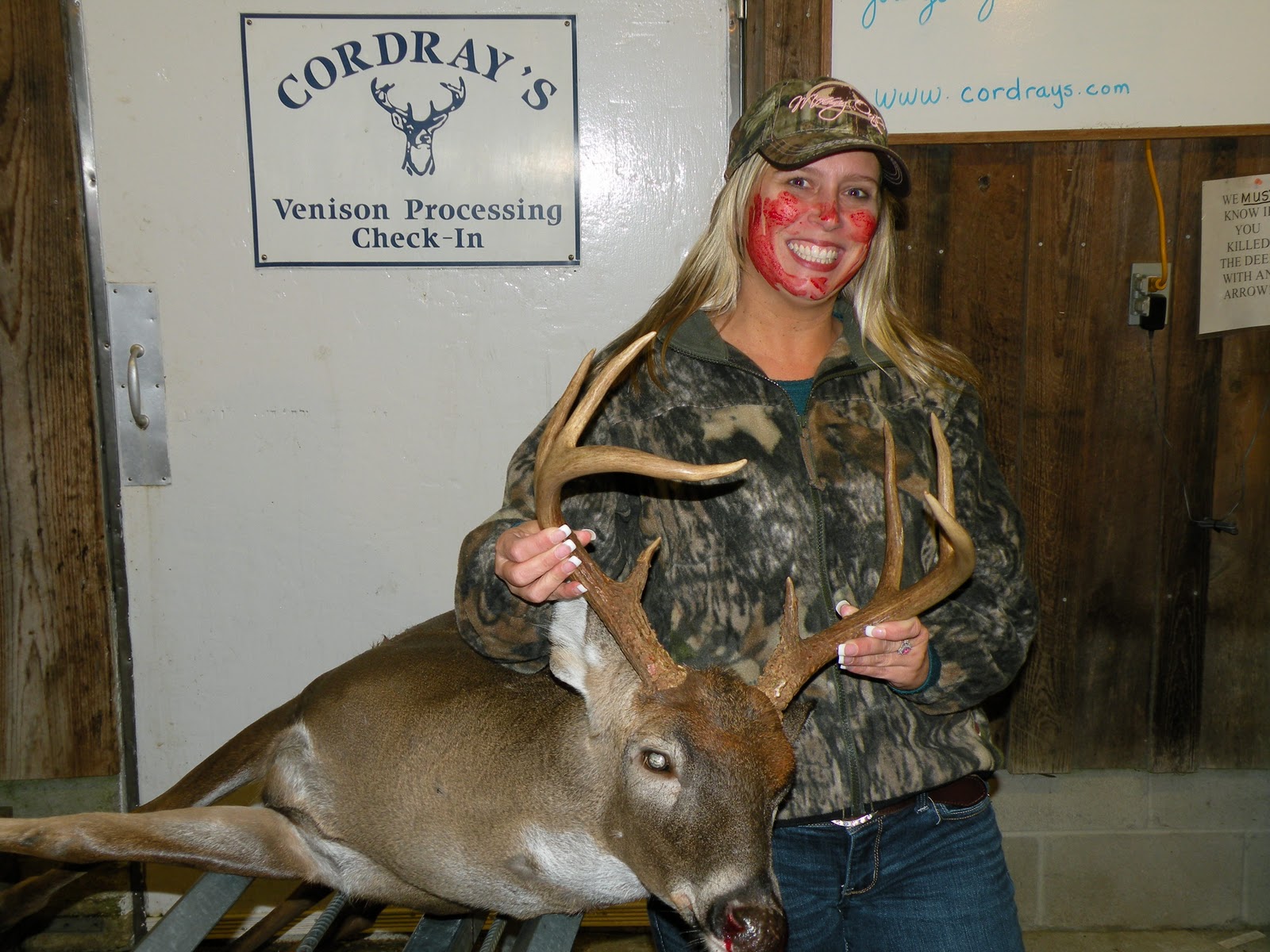 Cordray's Tina Diaz got her first deer at the Francis Marion Forest!