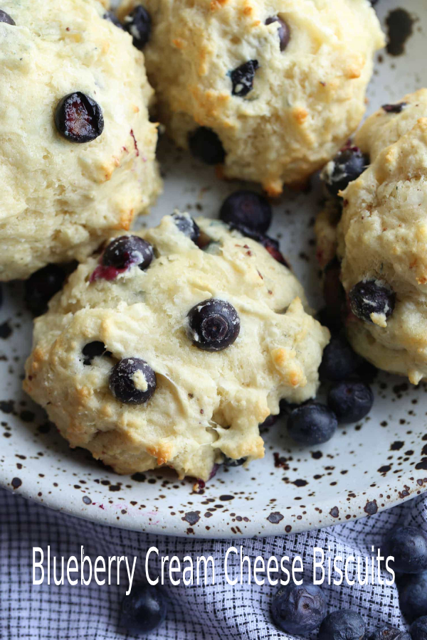 Blueberry Cream Cheese Biscuits happy cook