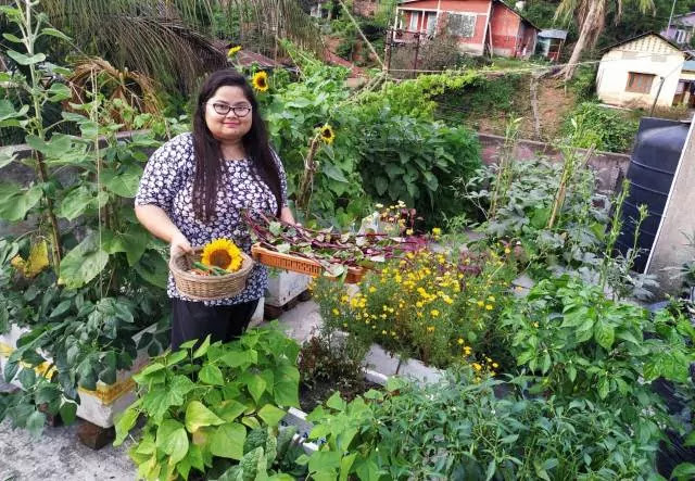 SUMAN DAS FROM ASSAM CREATED URBAN JUNGLE ON HER TERRACE