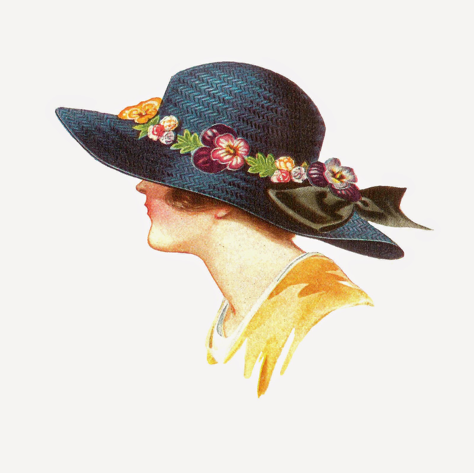 vintage hat clipart - photo #11