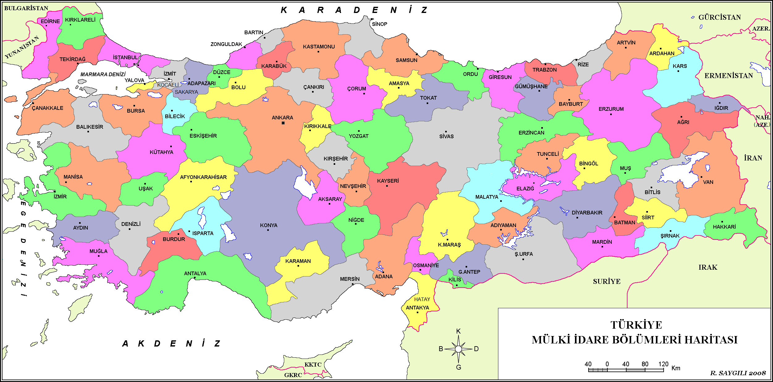 Turkiye Idari Haritasi