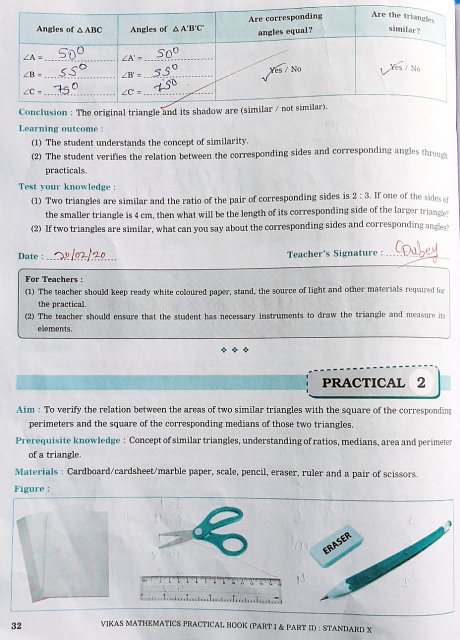 STD 10th Math practical Book solution (Part-1 &Part-2)-2021 Part-2