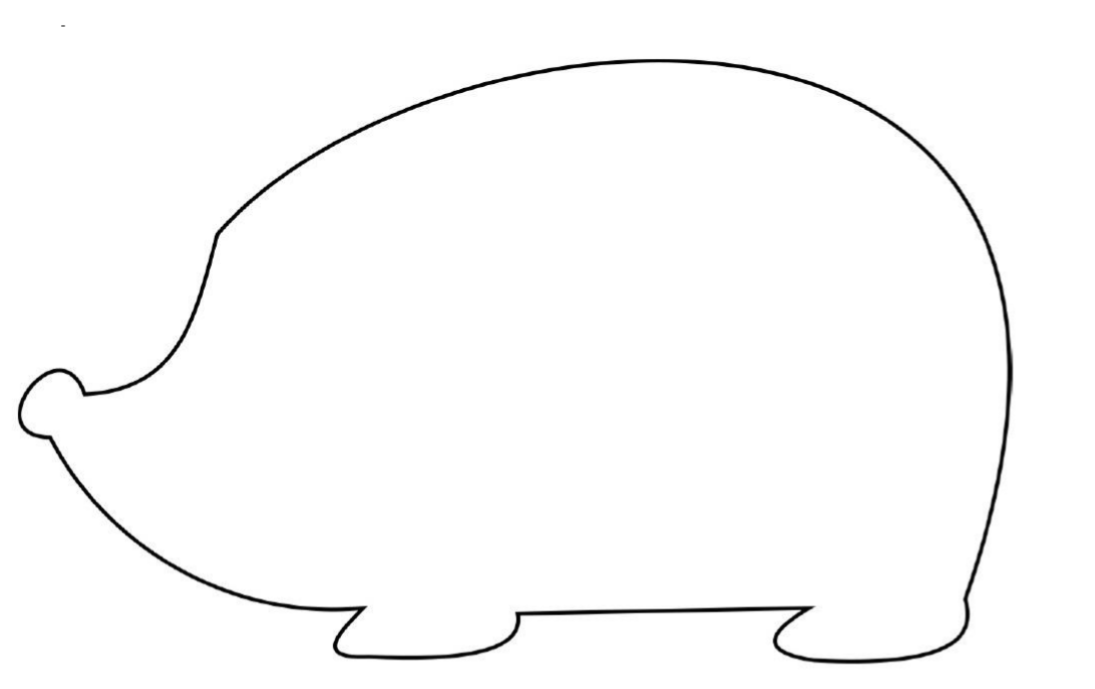 макет ежика без иголок. ежик без иголок для детей. шаблон ёжика без иголок. трафарет ежика без иголок. раскраска ёжик без иголок для малышей.