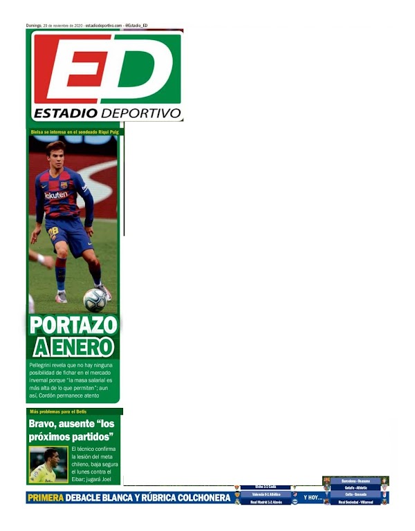 Betis, Estadio Deportivo: "Portazo a Enero"