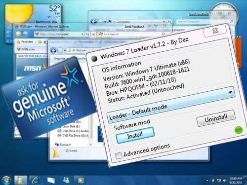 تنشيط النسخة windows 7 ultimate وجعلها نسخة أصلية