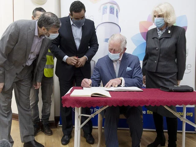 The Prince of Wales and Duchess of Cornwall visited the Community Vaccination Centre at Finsbury Park Mosque