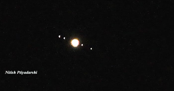 Jupiter With Four Moons.