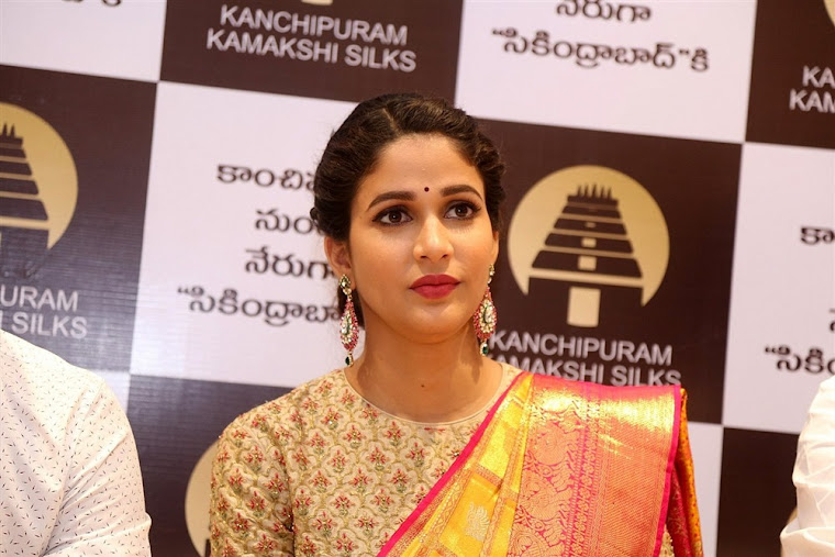 Lavanya Tripathi at Kanchipuram Kamakshi Silks