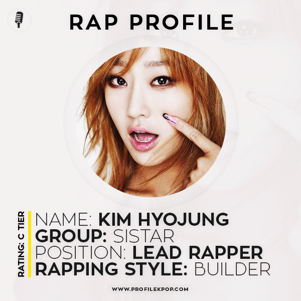 Hyolyn (SISTAR): Rap Profile - Profile Kpop – Vocal and rap skills with