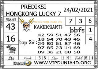 Prediksi Togel HONGKONG LUCKY 7 DUNIA4D 24 FEBRUARI 2021 Prediksi Togel HONGKONG LUCKY 7 DUNIA4D 24 FEBRUARI 2021