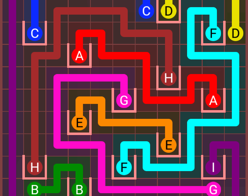 Puzzle Game Solutions Flow Free Pockets Pack Level 95 (11x11) Solution