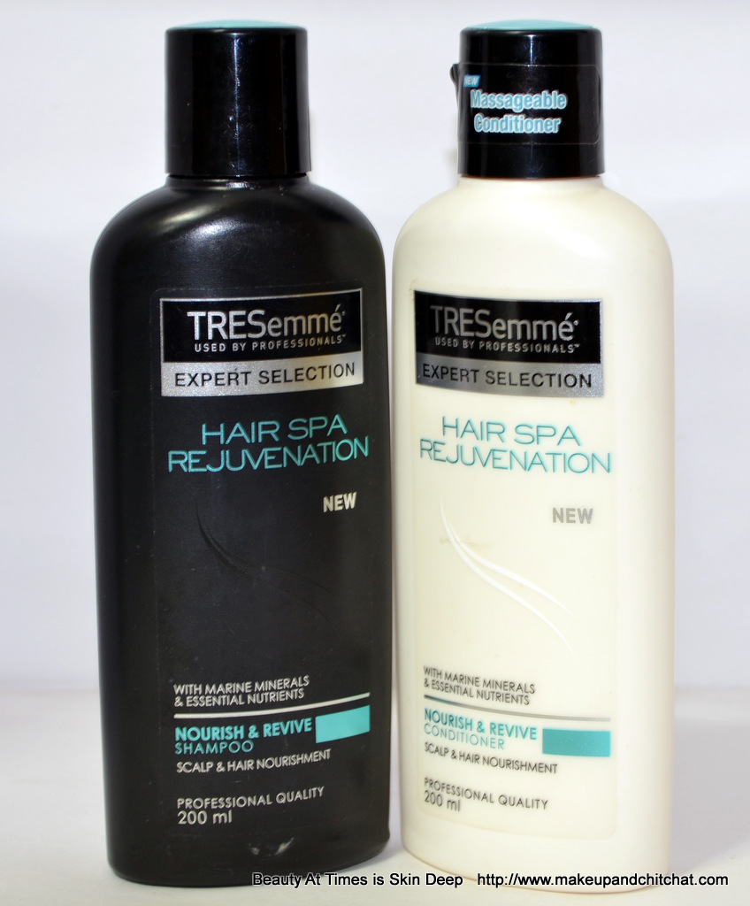 Beauty At Times is Skin Deep: TRESemmé Spa Rejuvenation Shampoo and  Conditioner: Spa at home?