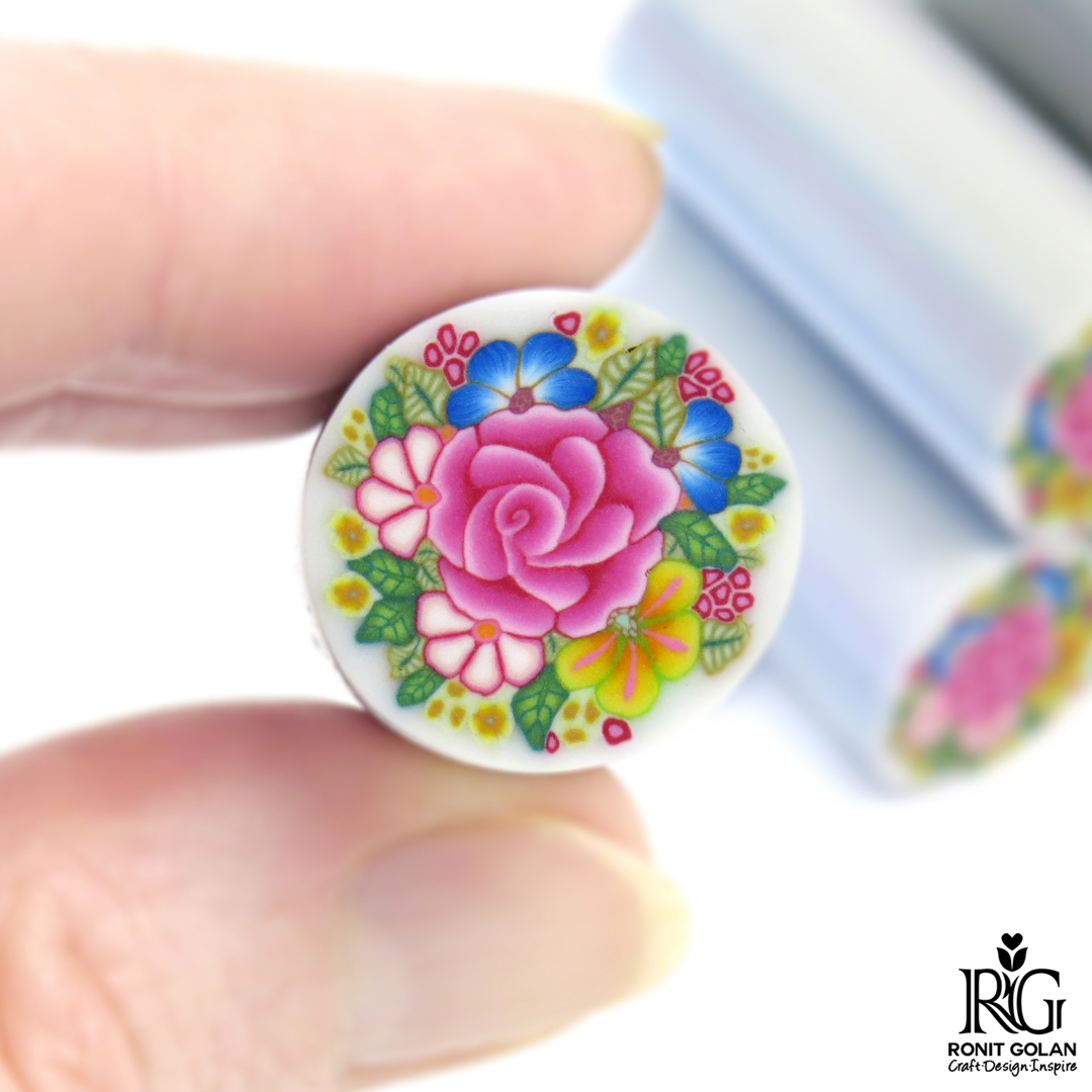 Ronit Golan Polymer Clay Joy Inspire to Create Flower Bouquet cane