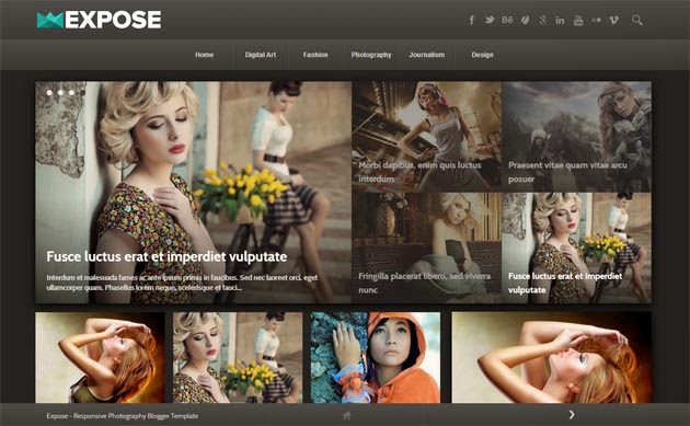 Expose Responsive Blogger Template