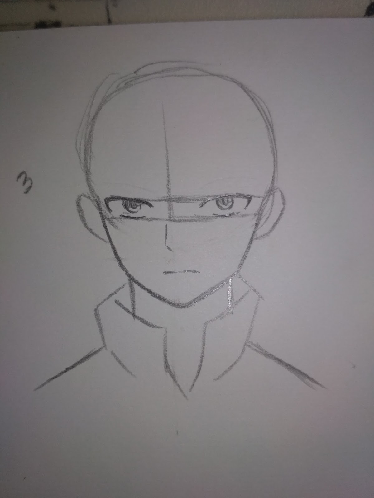 Cara Menggambar Kepala pada Anime (Todoroki Shouto)