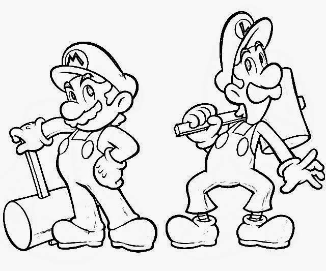 Mario Brothers bros. coloring.filminspector.com