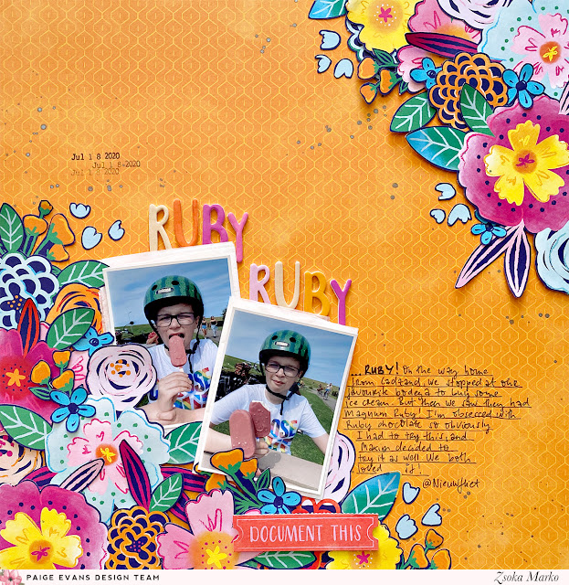 Ruby Ruby Layout by Zsoka Marko | Paige Taylor Evans