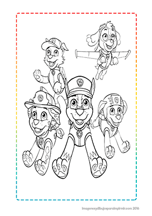 Imprimir Y Colorear Patrulla Canina Imagenes Y Dibujos Para Imprimir