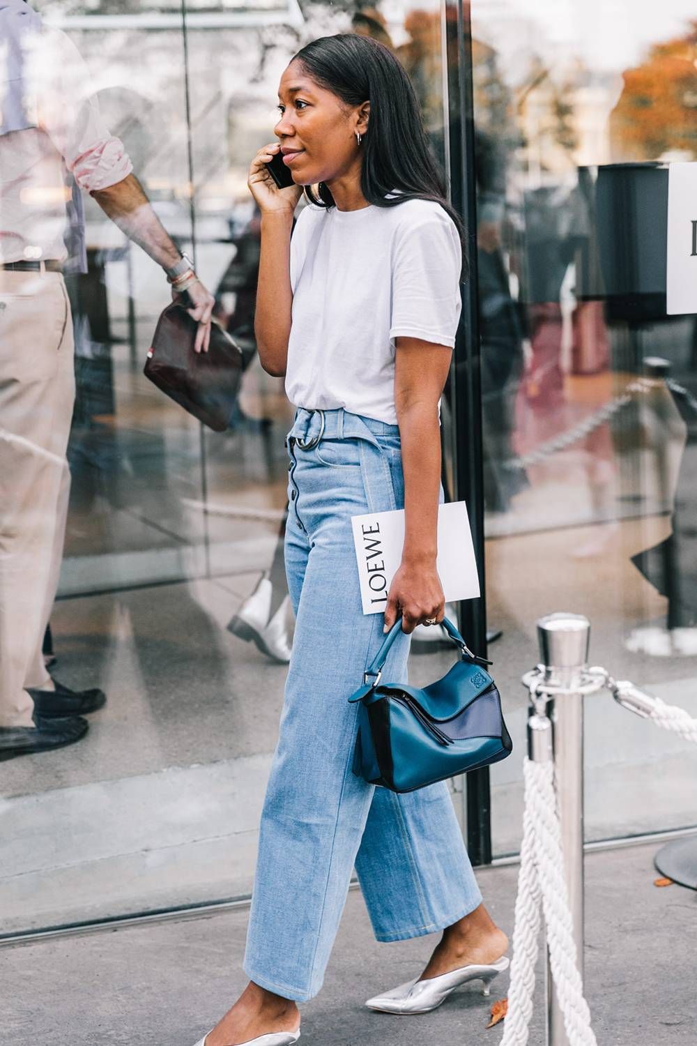 An Easy Yet Stylish Denim Outfit to Wear All Season Long