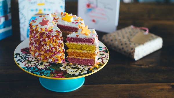Birthday cake for blogging anniversary