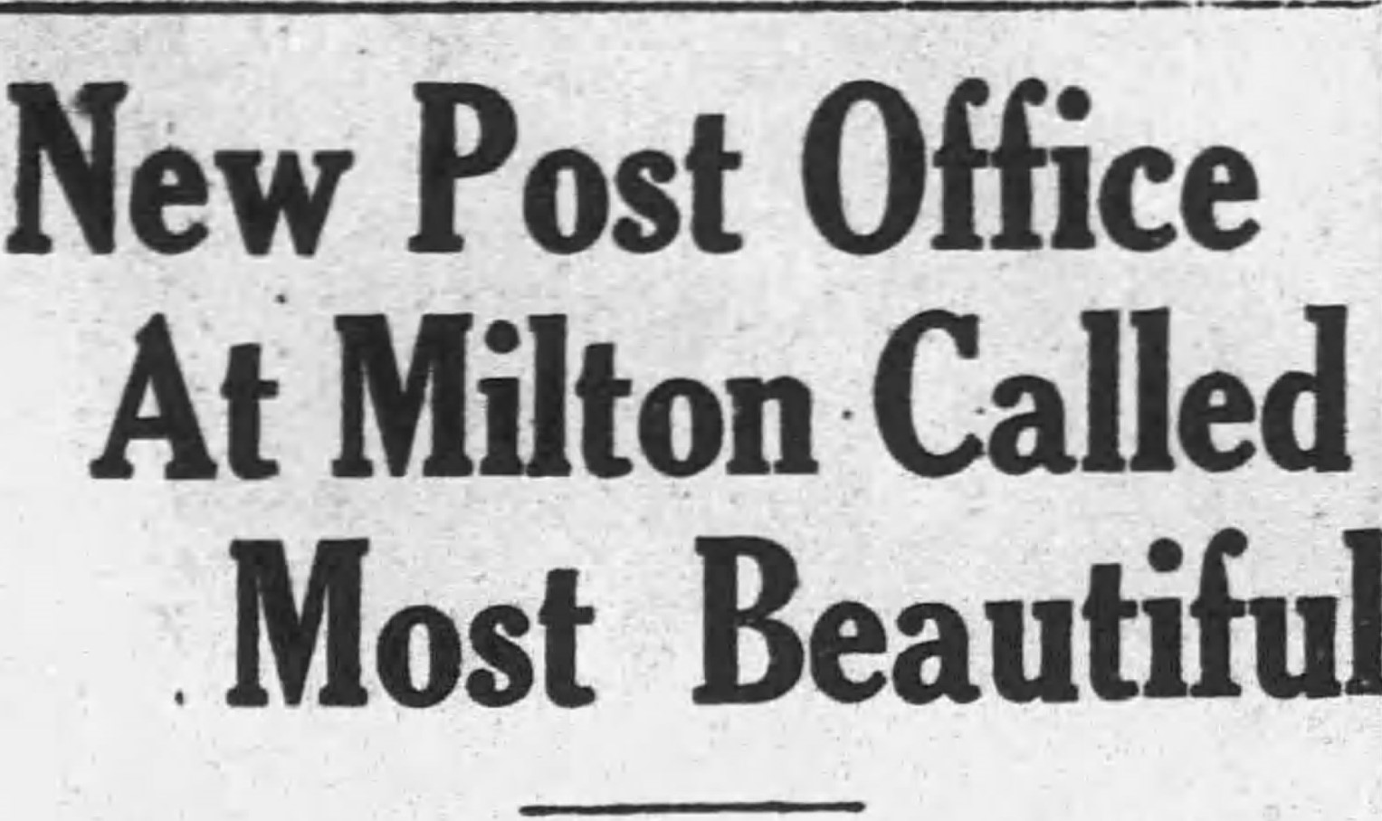 Valley Girl Views The Art Deco Post Office In Milton, Pennsylvania