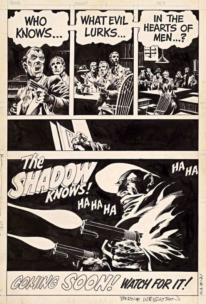 Shadow house ad by Bernie Wrightson