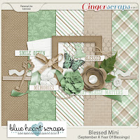 Kit : Blessed Mini By Blue Heart Scraps