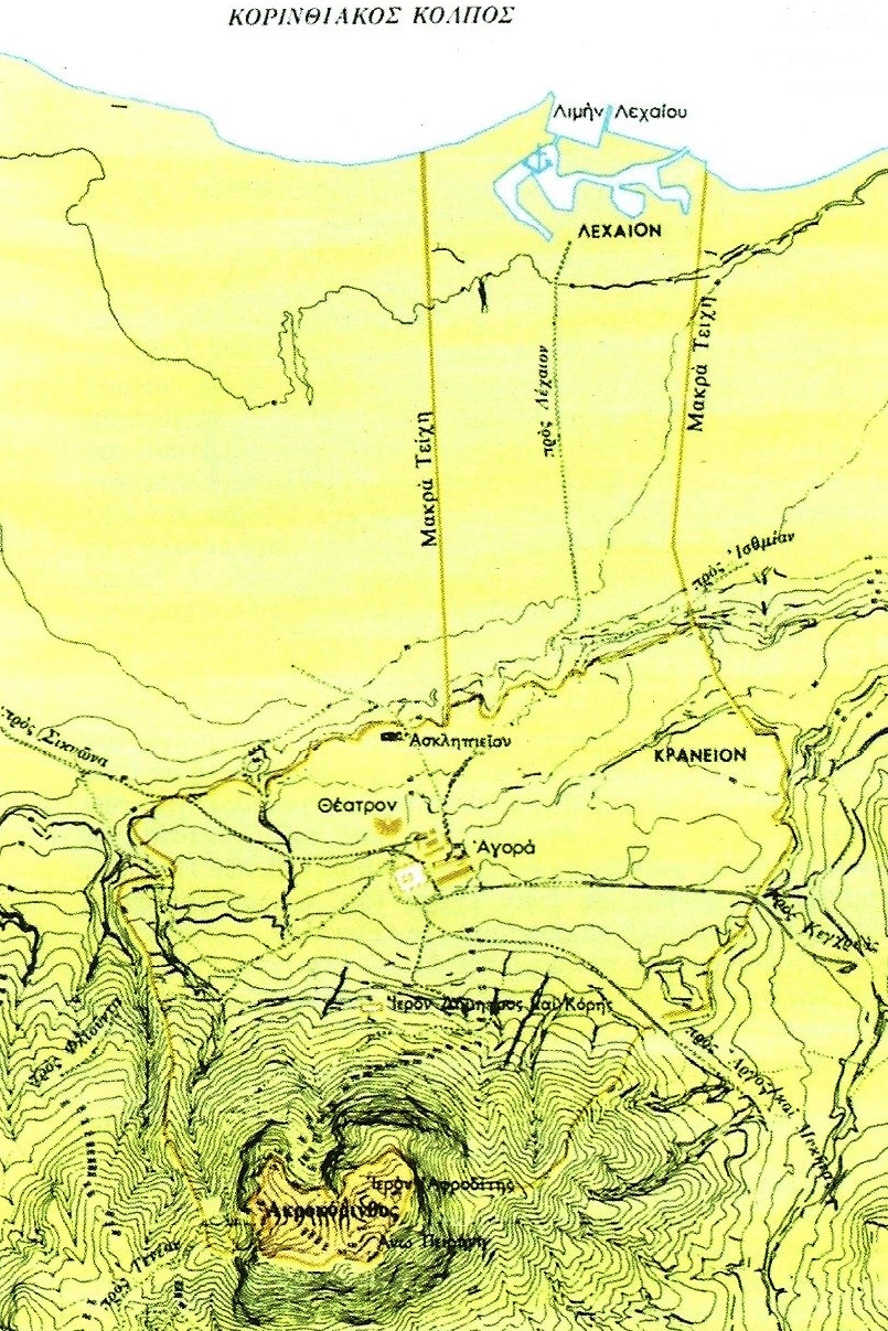 Η τοπογραφία του λιμένος του Λεχαίου σε σχέση με την Ακροκόρινθο