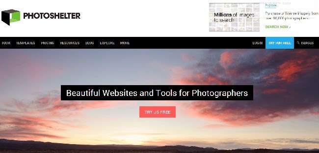 Como vender fotos pela internet - site Photoshelter